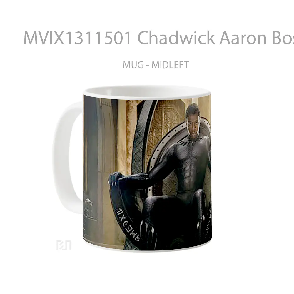 Mug Chadwick Aaron Boseman Black Panther Gelas Superhero - All-side / Desain