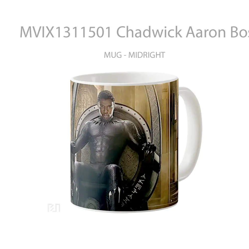 Mug Chadwick Aaron Boseman Black Panther Gelas Superhero - All-side / Desain