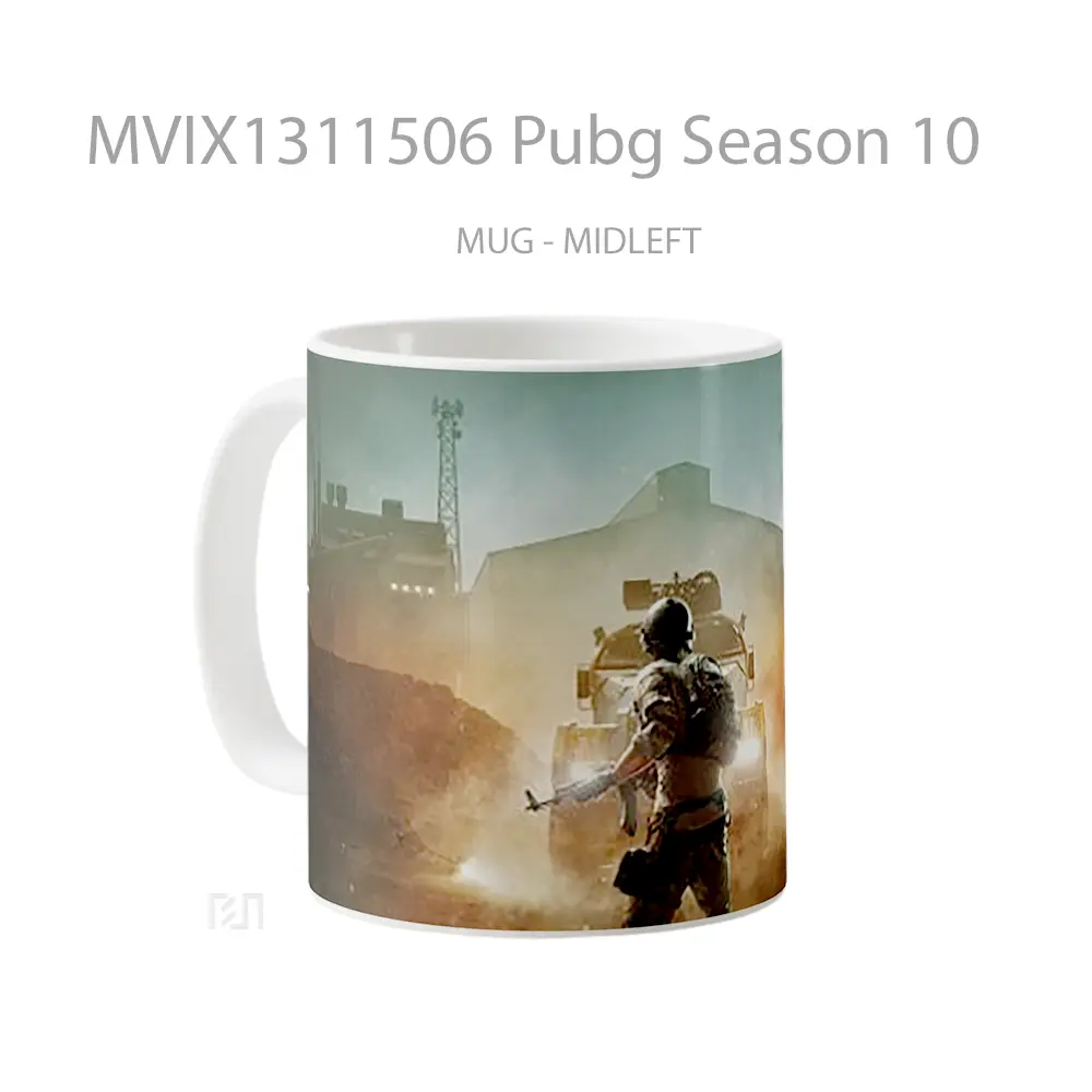 Mug Pubg Season 10 Cangkir Gamer - All-side / Desain