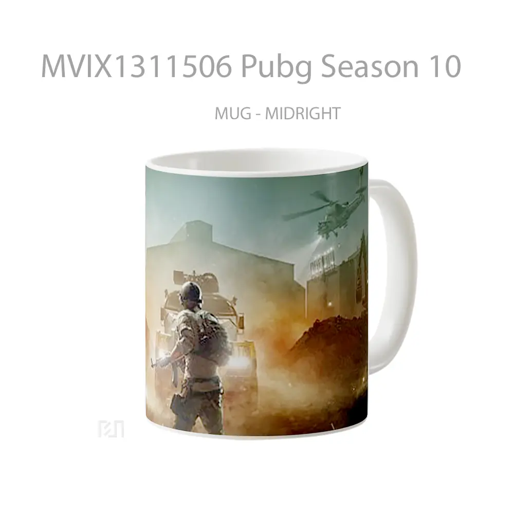 Mug Pubg Season 10 Cangkir Gamer - All-side / Desain