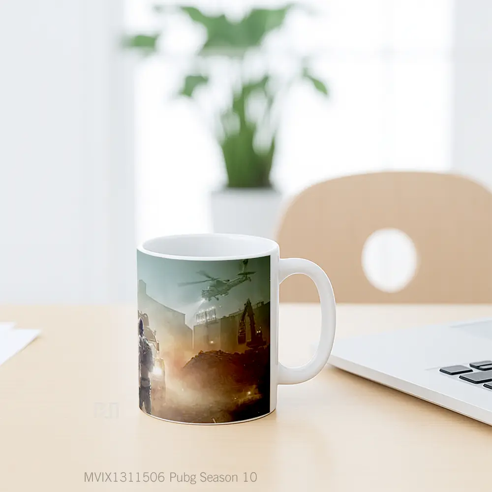 Mug Pubg Season 10 Cangkir Gamer - All-side / Desain
