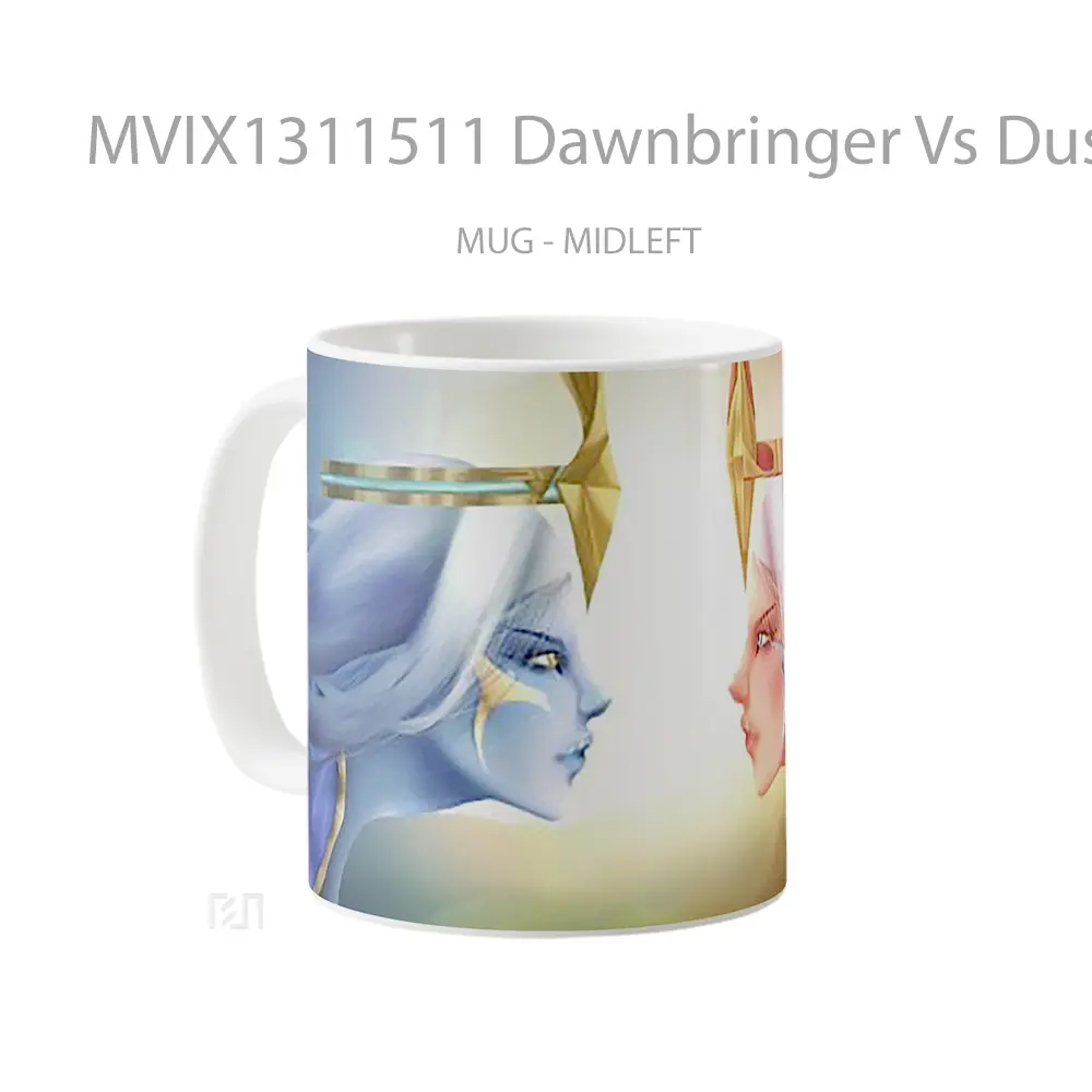 Mug Dawnbringer Vs Duskbringer Soraka League Of Legends Cangkir Gamer - All-side / Desain