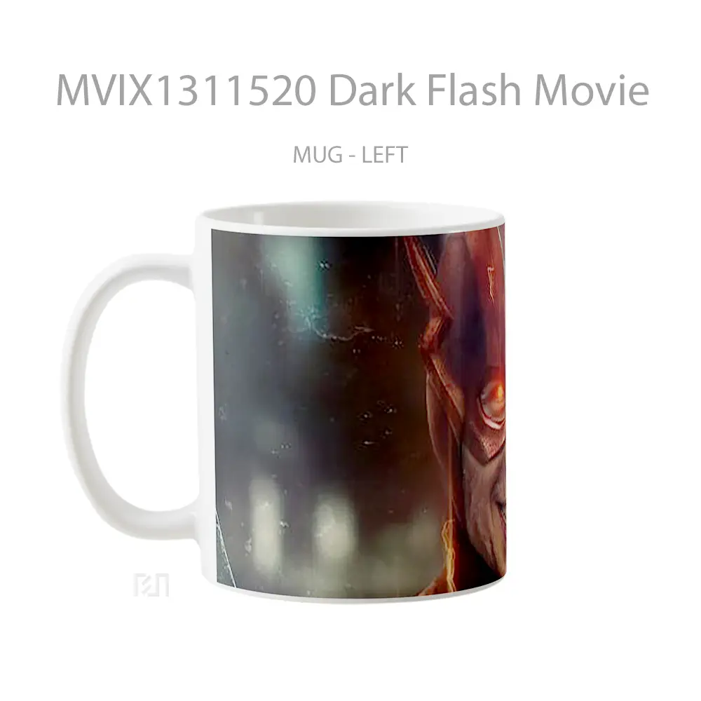 Mug Dark Flash Movie Gelas Superhero - All-side / Desain