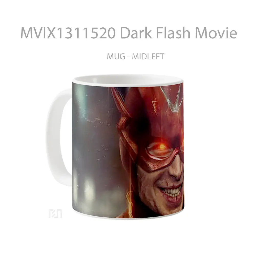 Mug Dark Flash Movie Gelas Superhero - All-side / Desain