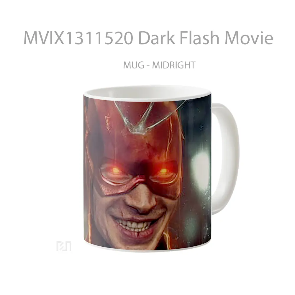 Mug Dark Flash Movie Gelas Superhero - All-side / Desain