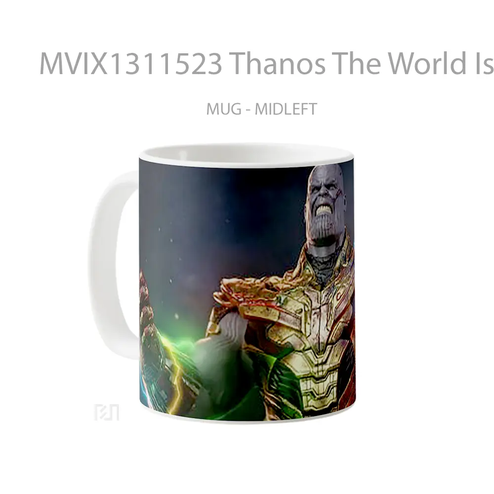 Mug Thanos The World Is Mine Gelas Keramik Unik - All-side / Desain