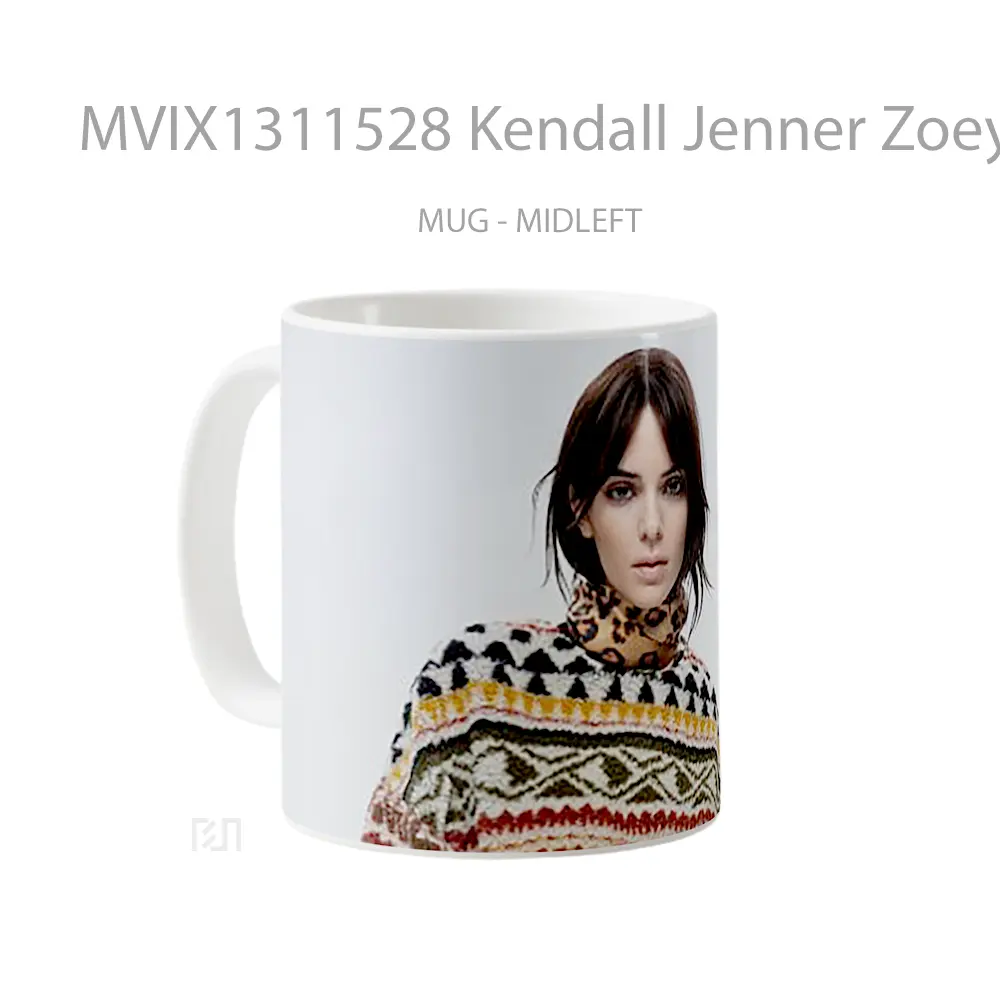 Mug Kendall Jenner Zoey Grossman For Elle Gelas Selebriti - All-side / Desain