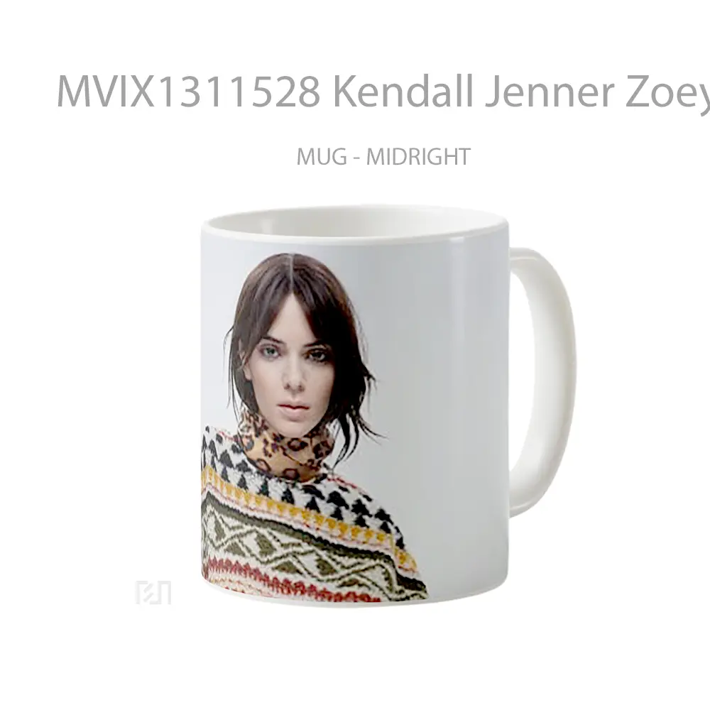 Mug Kendall Jenner Zoey Grossman For Elle Gelas Selebriti - All-side / Desain