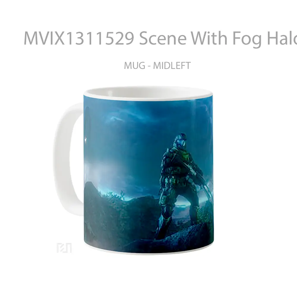 Mug Scene With Fog Halo Cangkir Gamer - All-side / Desain
