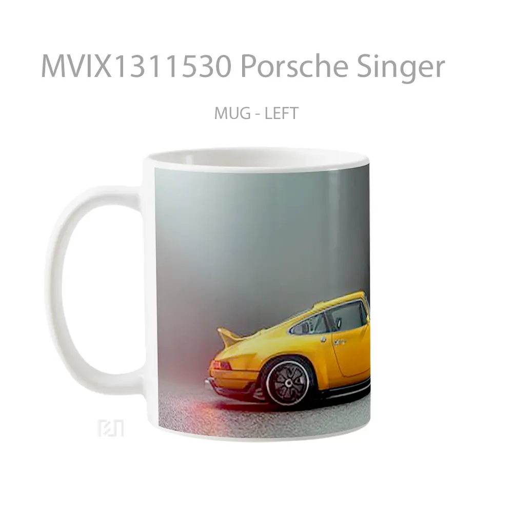 Mug Porsche Singer Cangkir Mobil - All-side / Desain