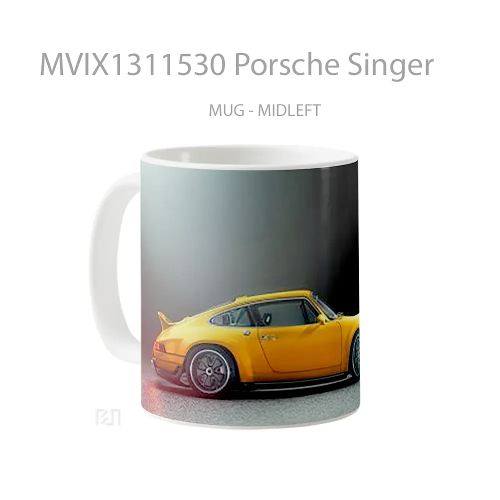 Mug Porsche Singer Cangkir Mobil - All-side / Desain