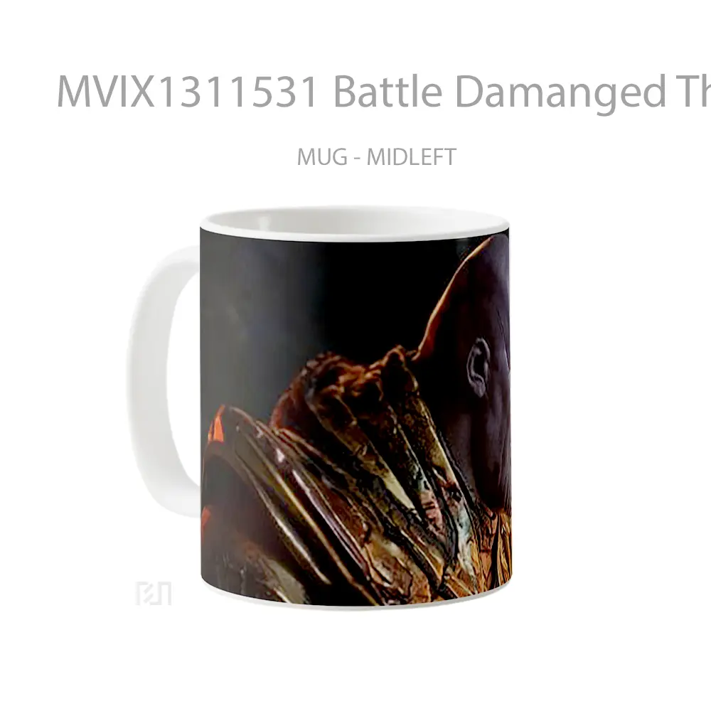 Mug Battle Damanged Thanos Gelas Keramik Unik - All-side / Desain