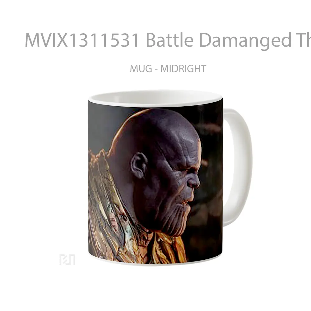 Mug Battle Damanged Thanos Gelas Keramik Unik - All-side / Desain