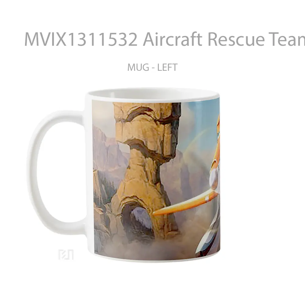 Mug Aircraft Rescue Team Gelas Keramik Unik - All-side / Desain