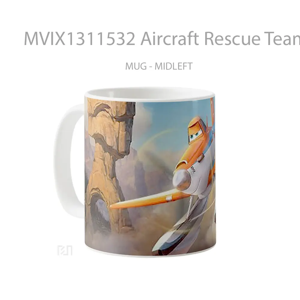 Mug Aircraft Rescue Team Gelas Keramik Unik - All-side / Desain