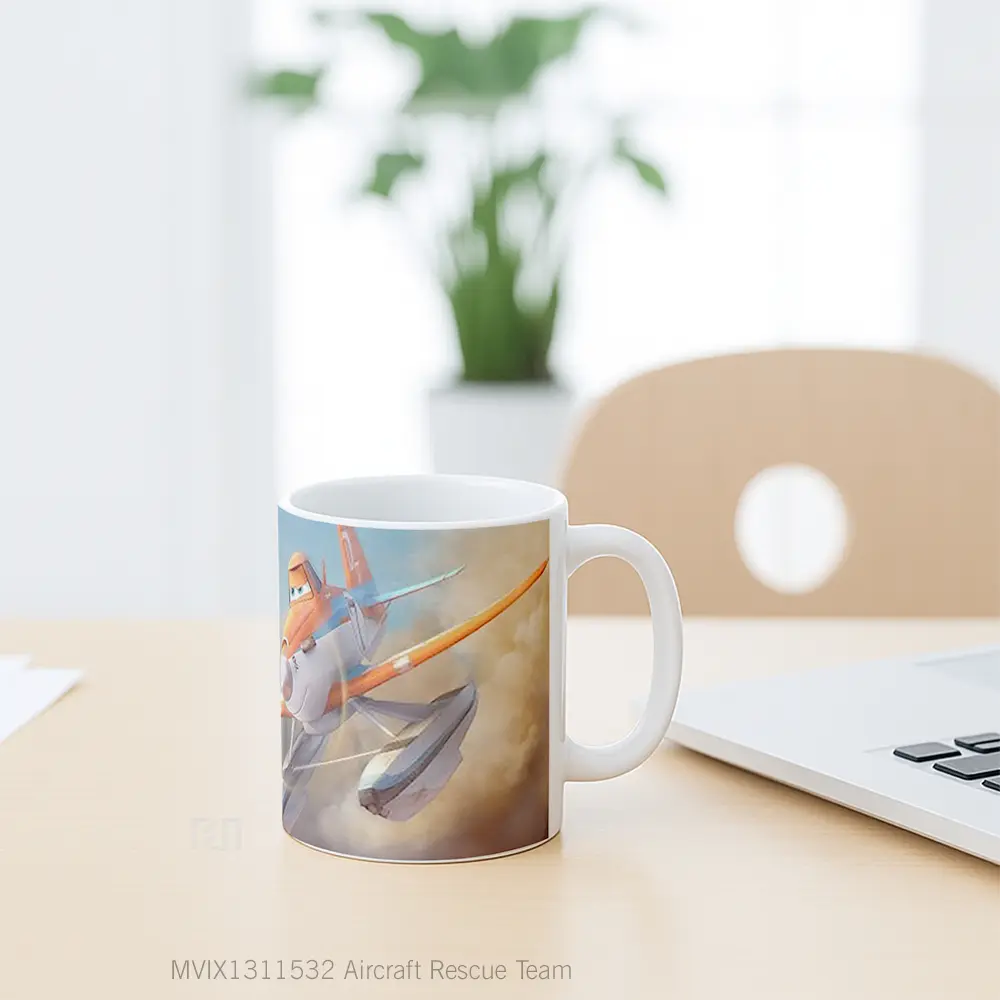 Mug Aircraft Rescue Team Gelas Keramik Unik - All-side / Desain