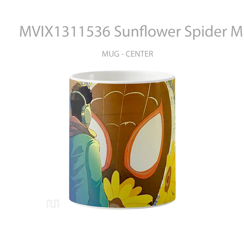 Mug Sunflower Spider Man Fanart Gelas Superhero