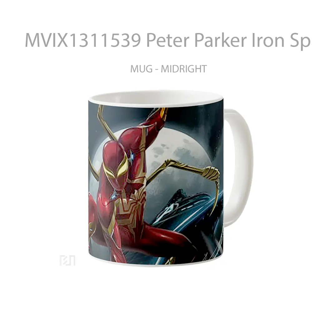 Mug Peter Parker Iron Spider Gelas Keramik Unik - All-side / Desain