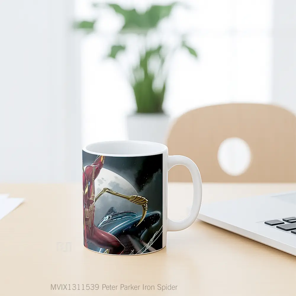Mug Peter Parker Iron Spider Gelas Keramik Unik - All-side / Desain
