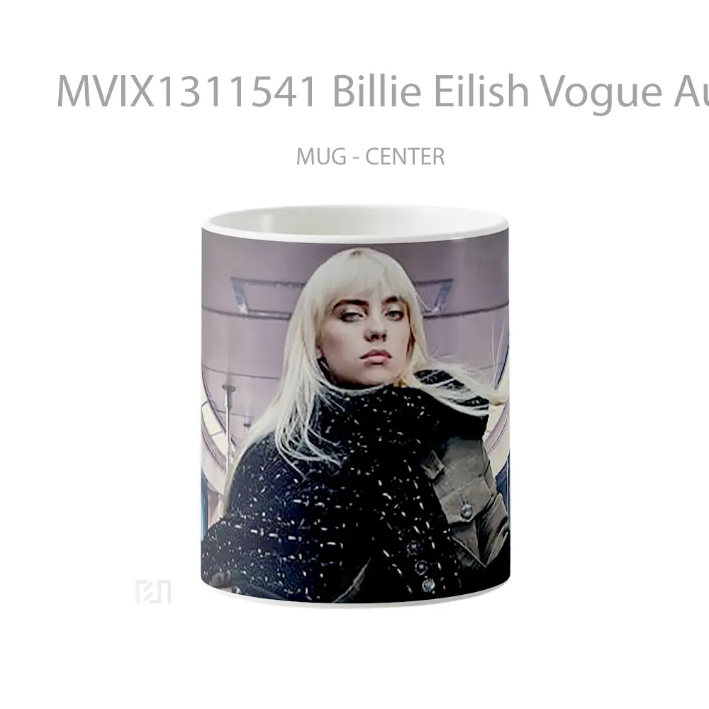 Mug Billie Eilish Vogue Australia Gelas Selebriti
