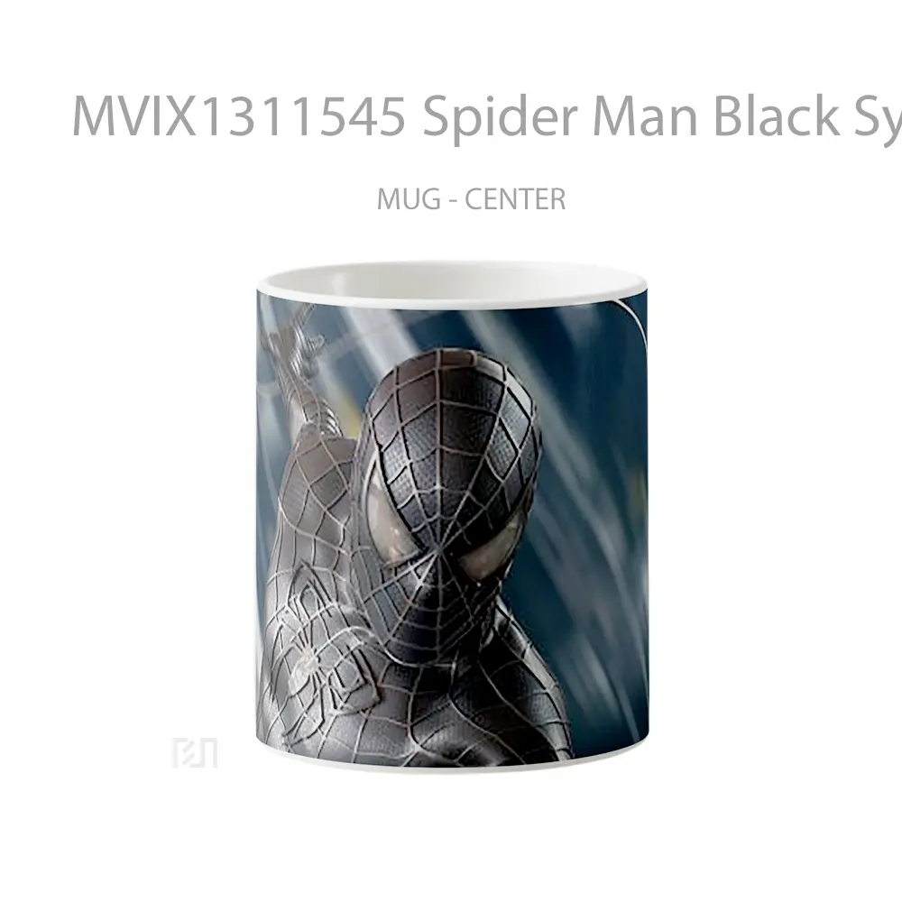 Mug Spider Man Black Symbiote Suit Gelas Superhero