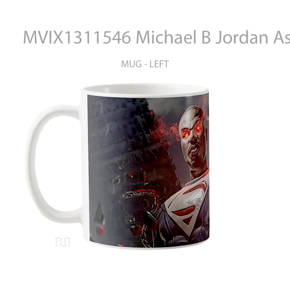 Mug Michael B Jordan As Superman Gelas Superhero - All-side / Desain