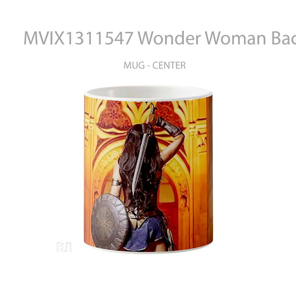 Mug Wonder Woman Back Gelas Superhero