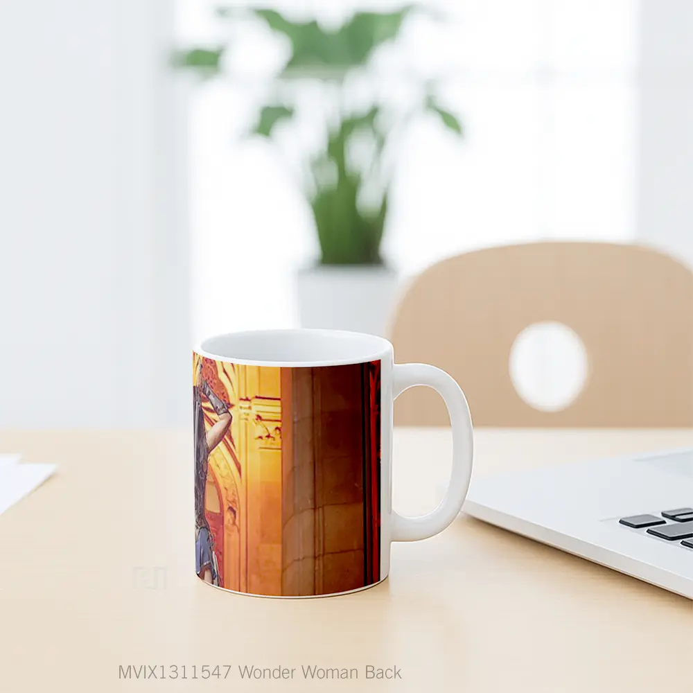 Mug Wonder Woman Back Gelas Superhero - All-side / Desain
