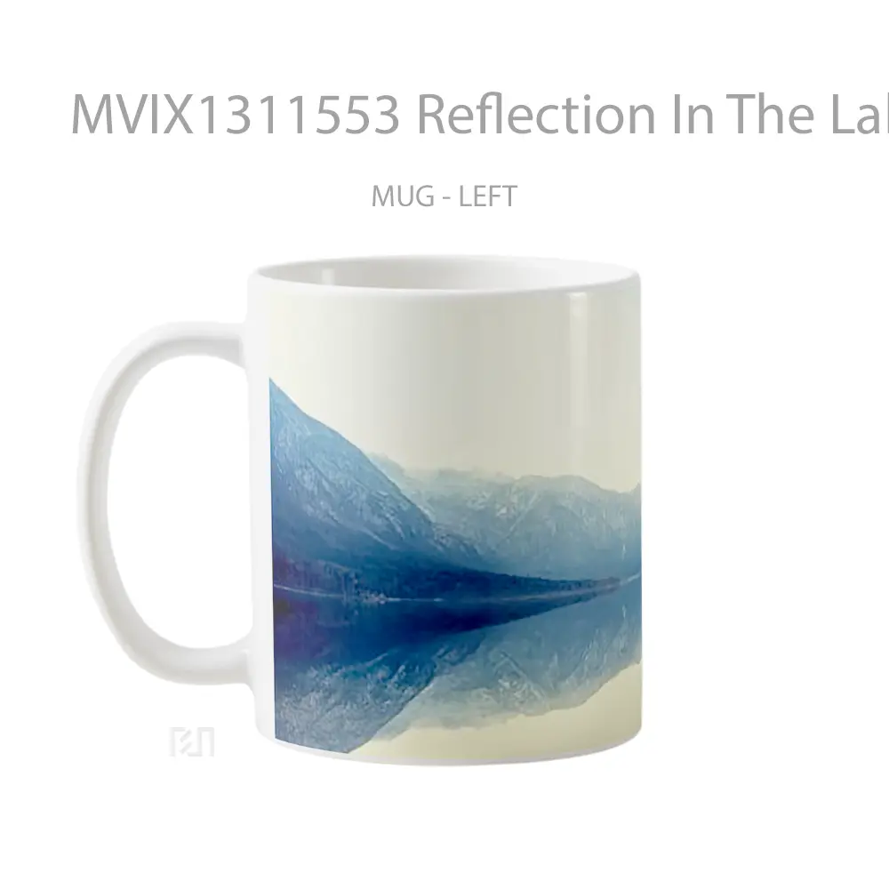 Mug Reflection In The Lake Gelas Pemandangan Alam - All-side / Desain