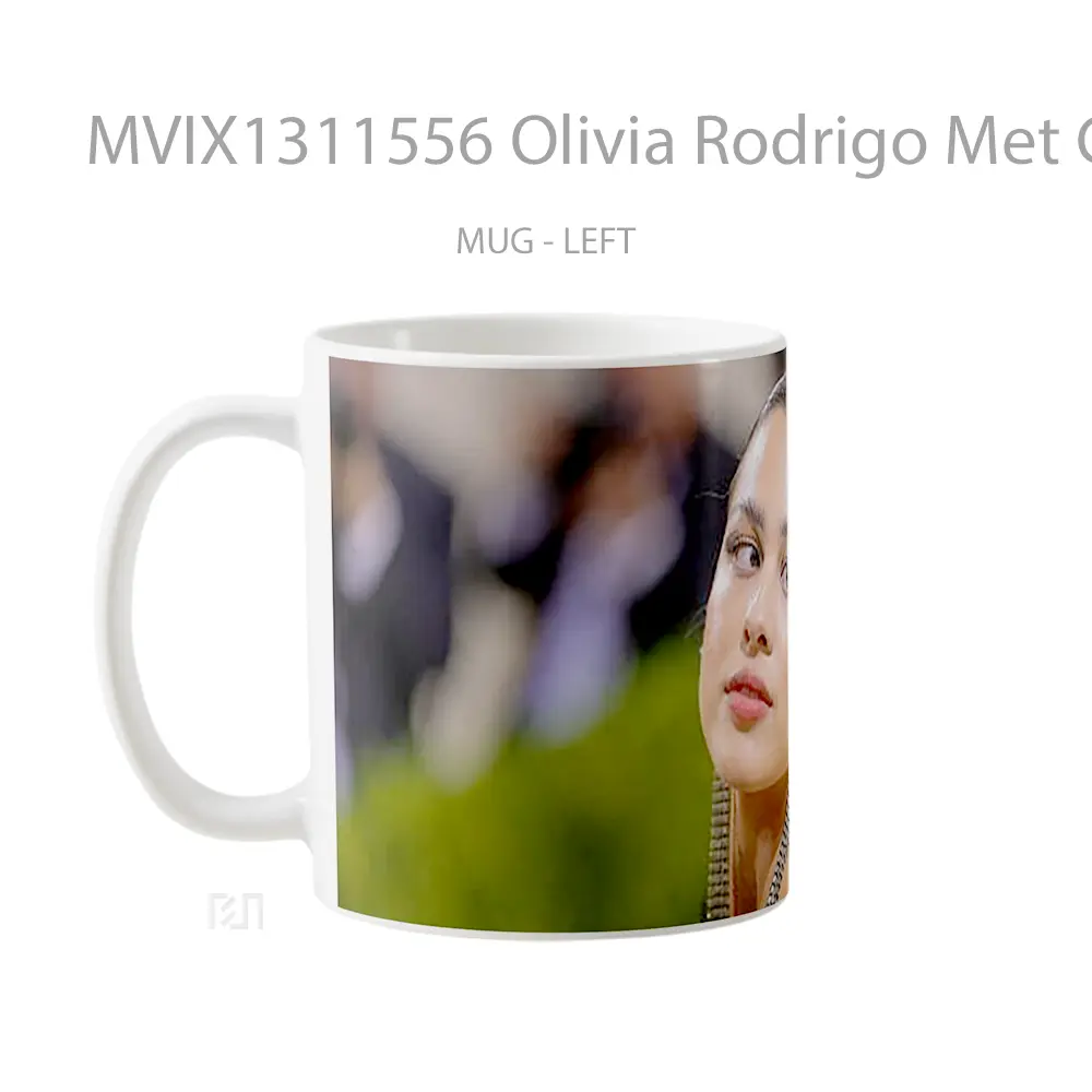 Mug Olivia Rodrigo Met Gala 2021 Gelas Selebriti - All-side / Desain