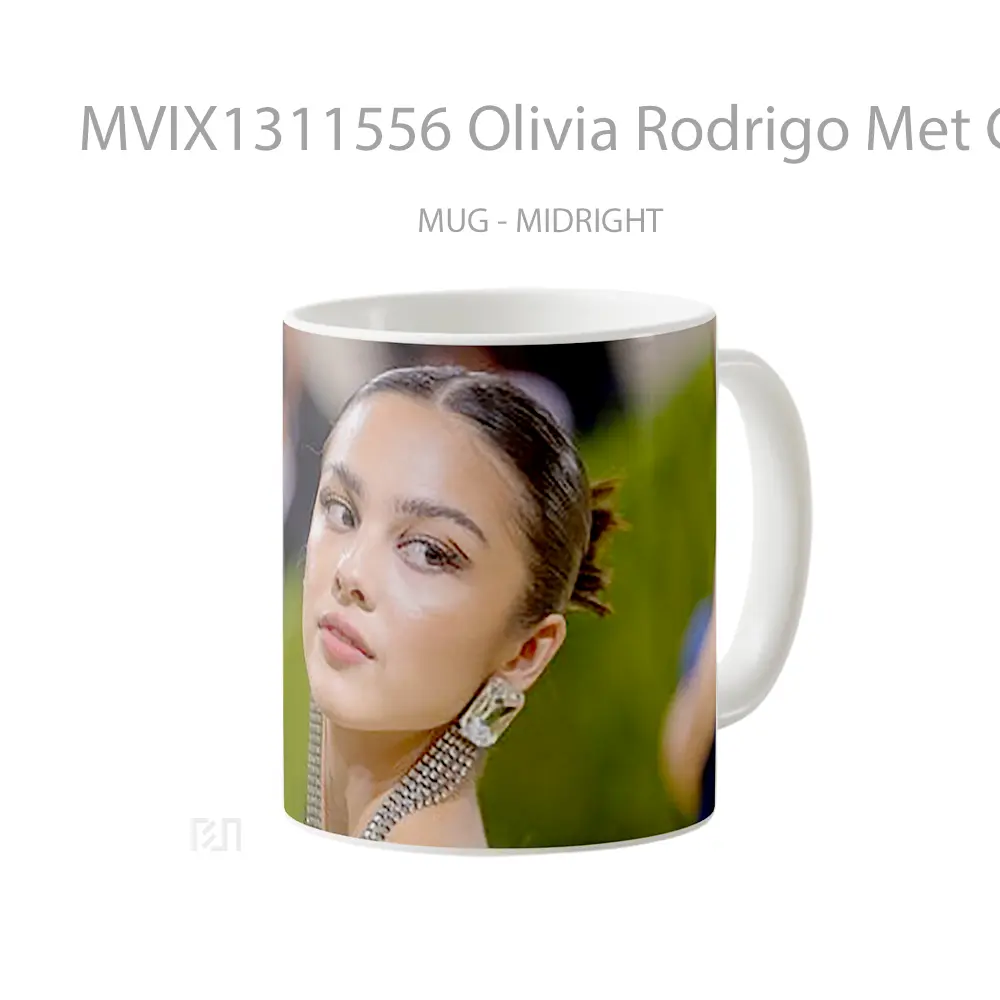 Mug Olivia Rodrigo Met Gala 2021 Gelas Selebriti - All-side / Desain