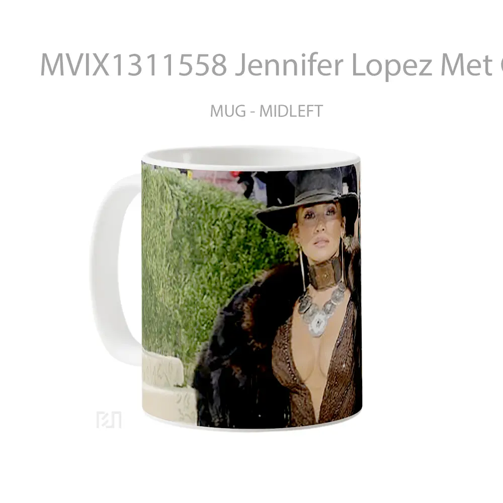 Mug Jennifer Lopez Met Gala 2021 Gelas Selebriti - All-side / Desain