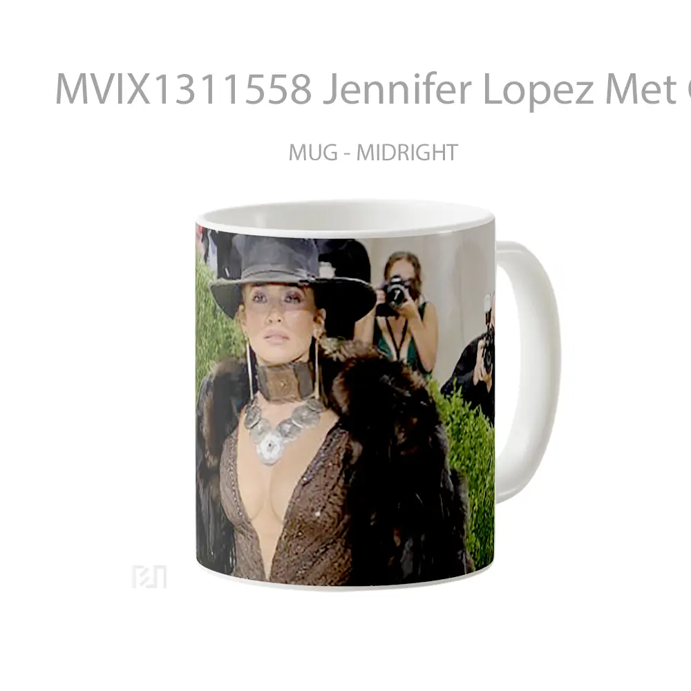 Mug Jennifer Lopez Met Gala 2021 Gelas Selebriti - All-side / Desain