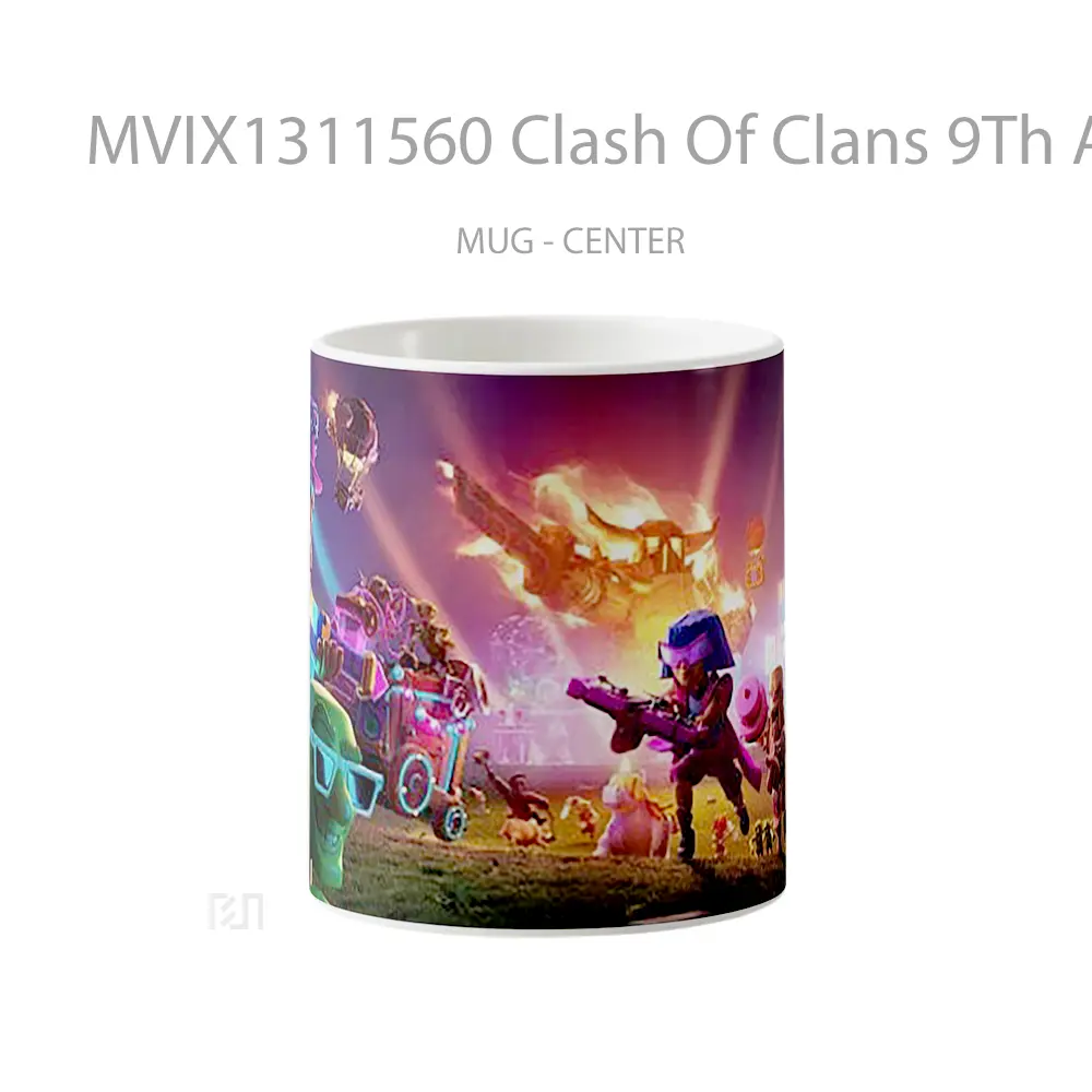 Mug Clash Of Clans 9Th Anniversary Gelas Keramik Unik
