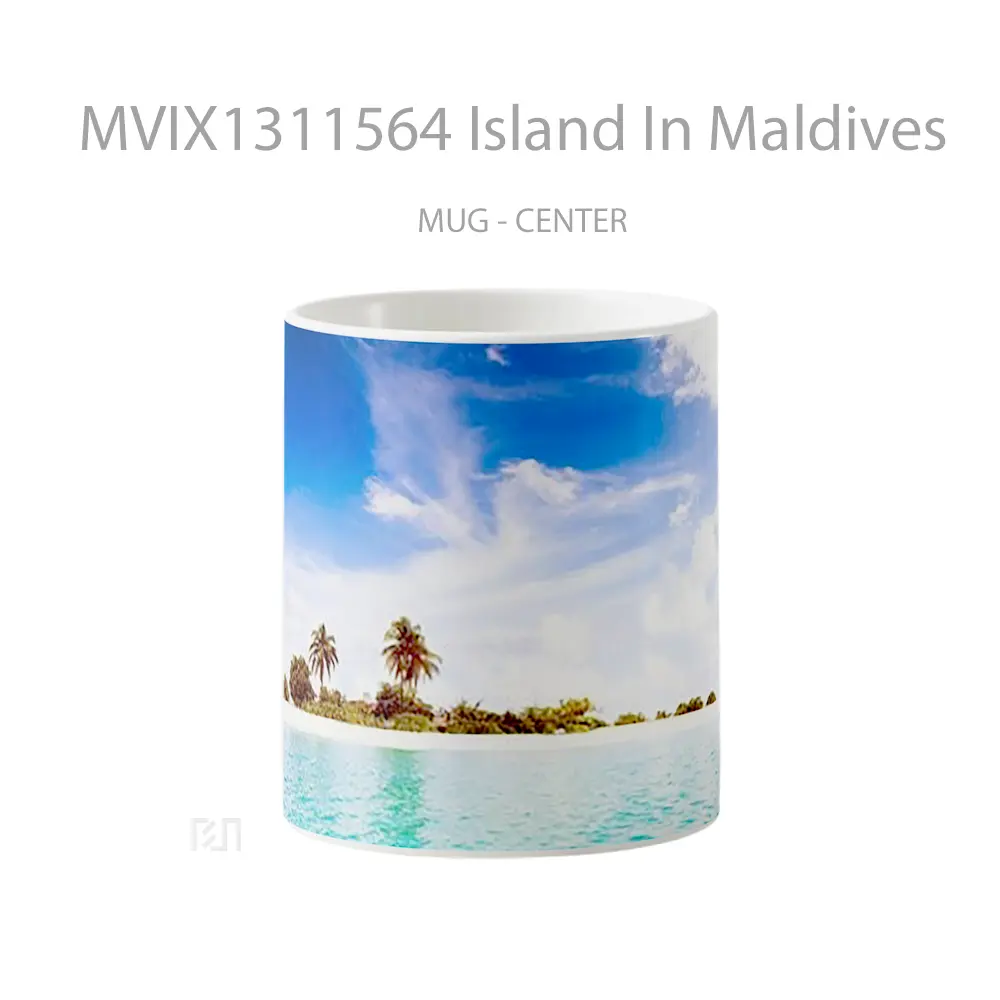 Mug Island In Maldives Gelas Pemandangan Alam