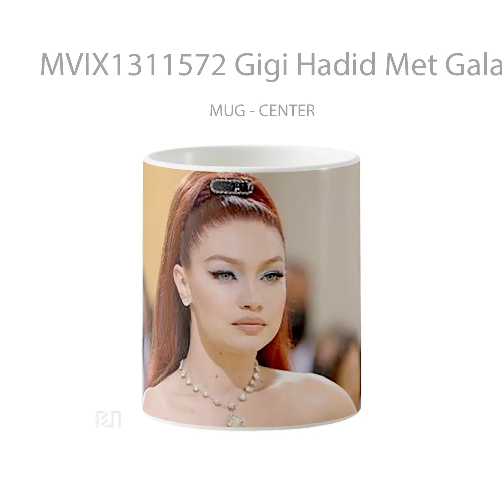 Mug Gigi Hadid Met Gala 2021 Gelas Keramik Unik