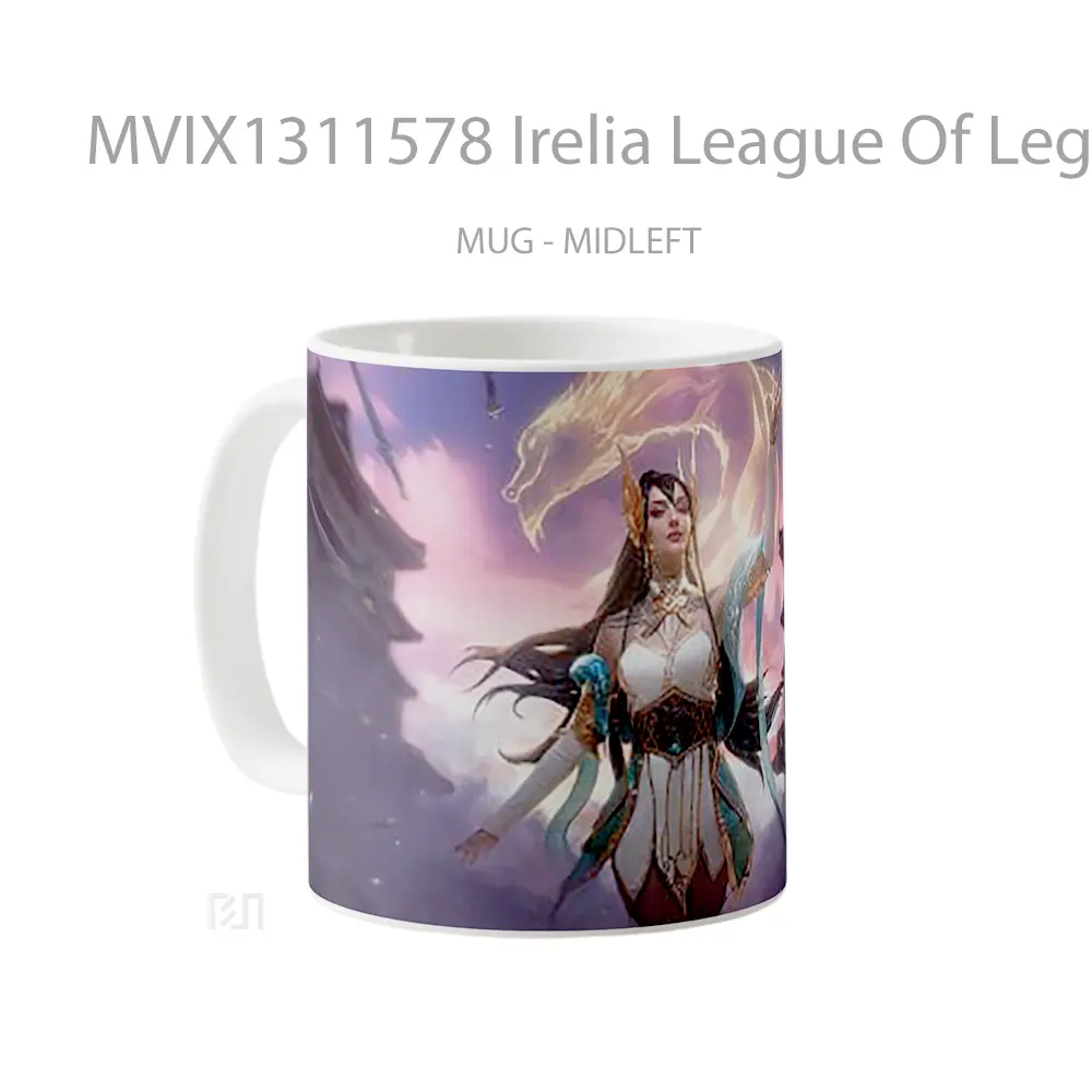 Mug Irelia League Of Legends Digital Art Cangkir Gamer - All-side / Desain