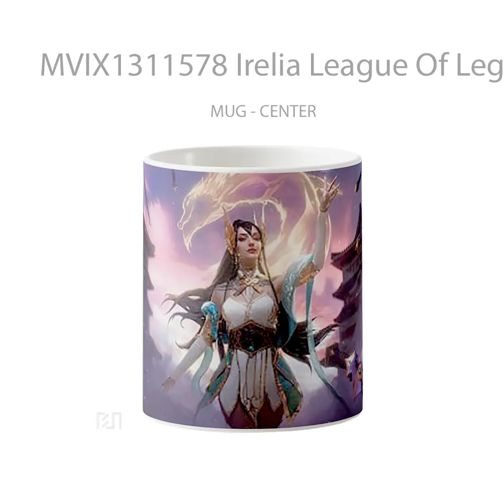Mug Irelia League Of Legends Digital Art Cangkir Gamer