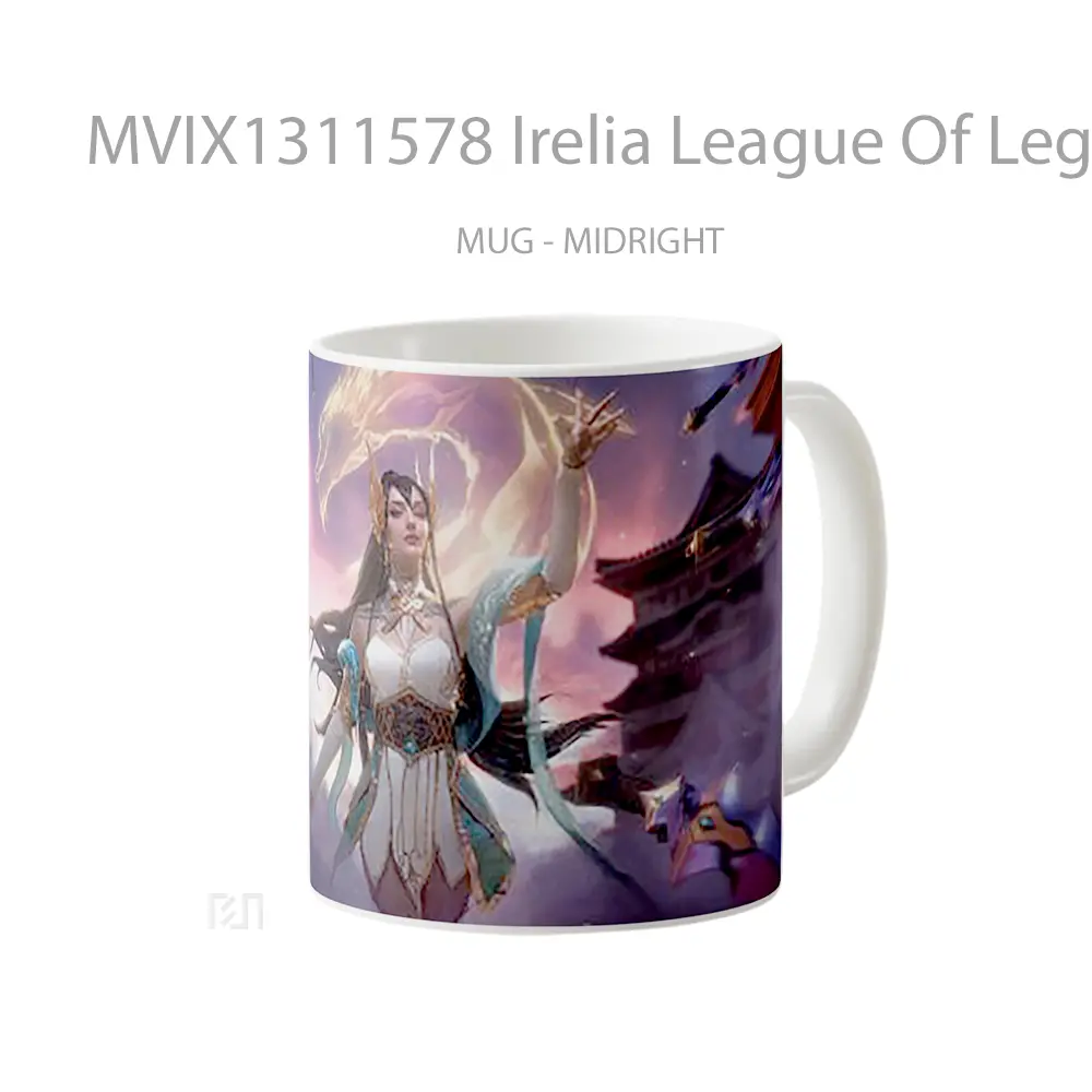 Mug Irelia League Of Legends Digital Art Cangkir Gamer - All-side / Desain