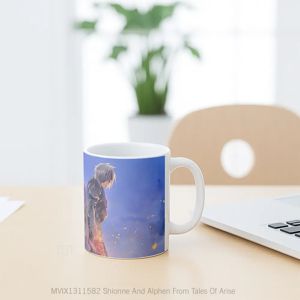 Mug Shionne And Alphen From Tales Of Arise Gelas Keramik Unik - All-side / Desain