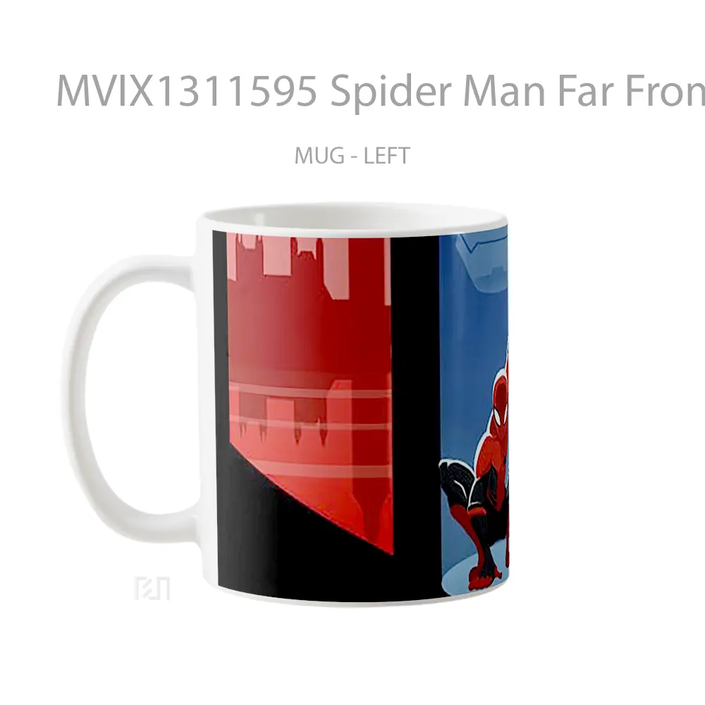 Mug Spider Man Far From Home Comic Poster Gelas Superhero - All-side / Desain