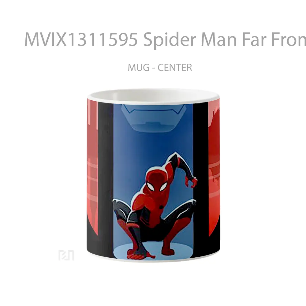 Mug Spider Man Far From Home Comic Poster Gelas Superhero