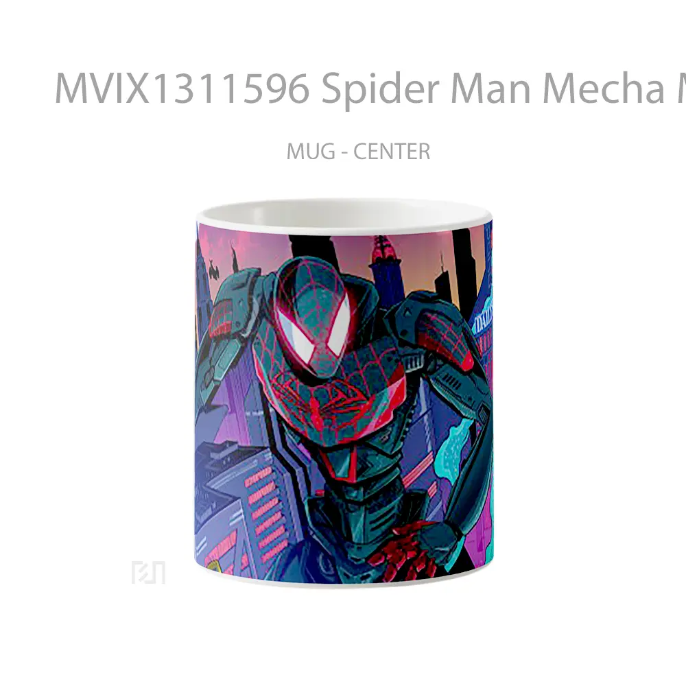 Mug Spider Man Mecha Miles Morales Gelas Superhero