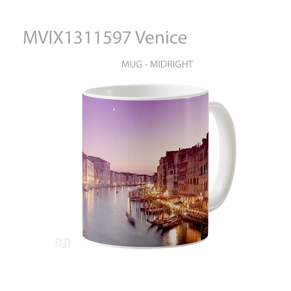 Mug Venice Gelas Keramik Unik - All-side / Desain
