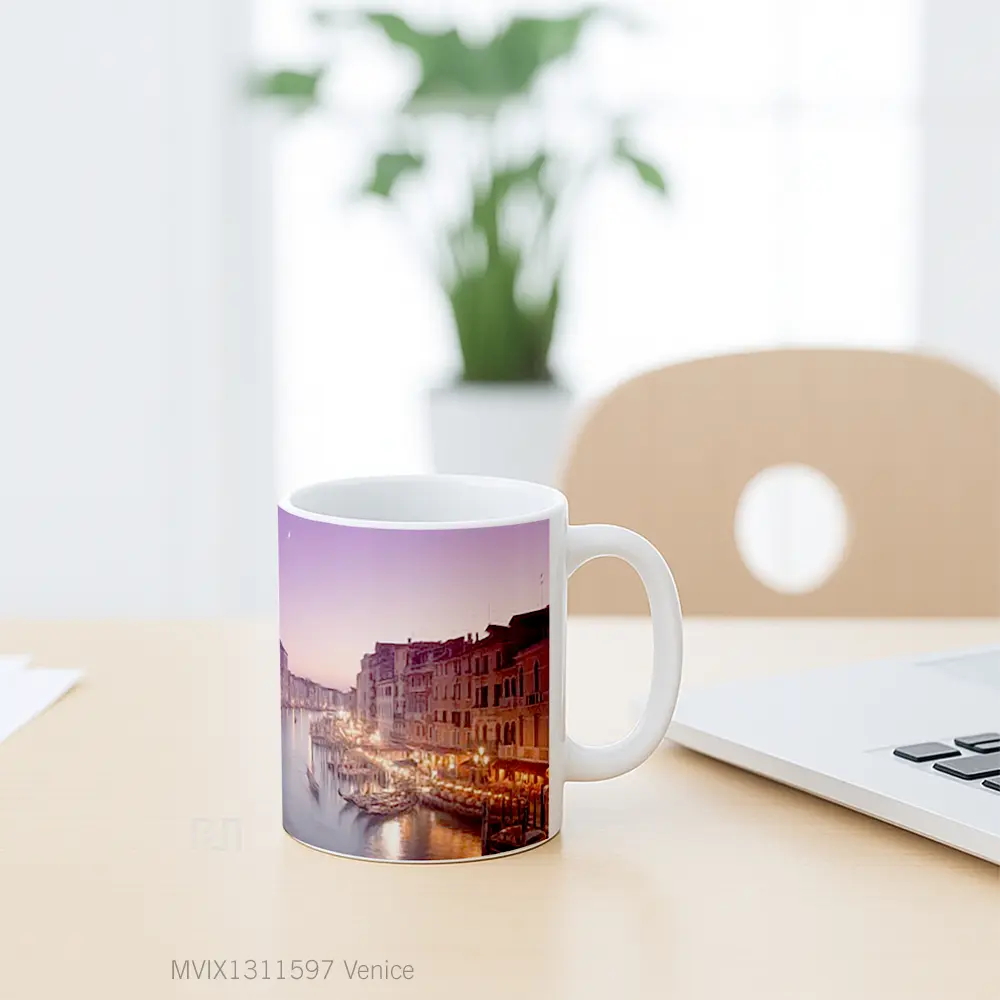 Mug Venice Gelas Keramik Unik - All-side / Desain