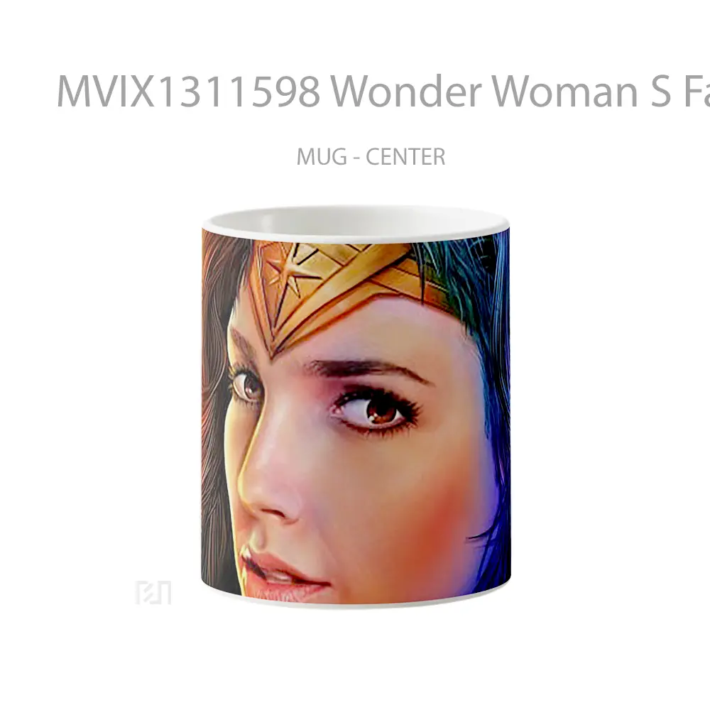 Mug Wonder Woman S Face Gelas Superhero