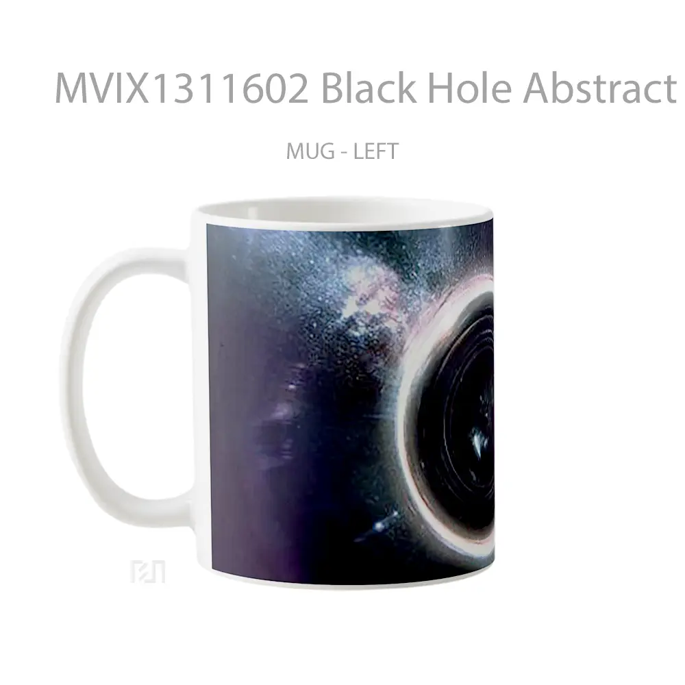 Mug Black Hole Abstract Gelas Seni Modern - All-side / Desain