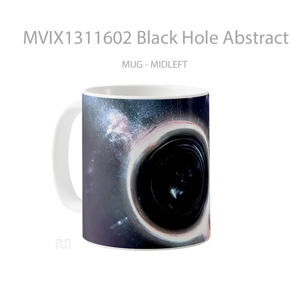 Mug Black Hole Abstract Gelas Seni Modern - All-side / Desain