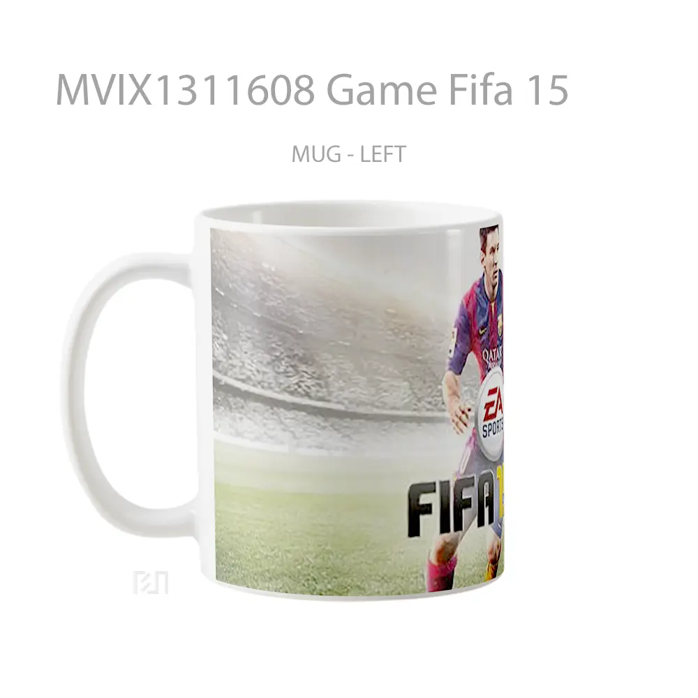 Mug Game Fifa 15 Cangkir Gamer - All-side / Desain