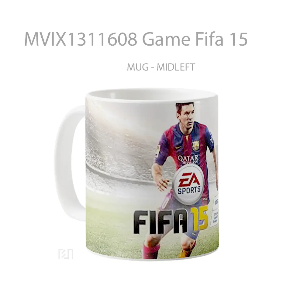 Mug Game Fifa 15 Cangkir Gamer - All-side / Desain